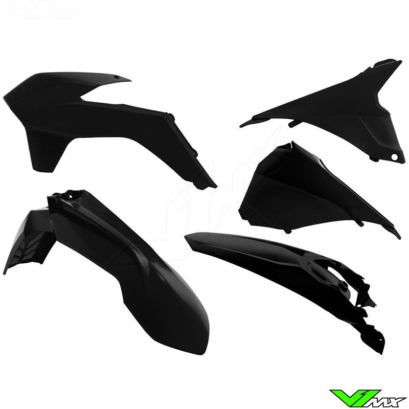 Rtech Plastic Kit Black - KTM 125EXC 200EXC 250EXC 300EXC 450EXC 500EXC 250EXC-F 350EXC-F