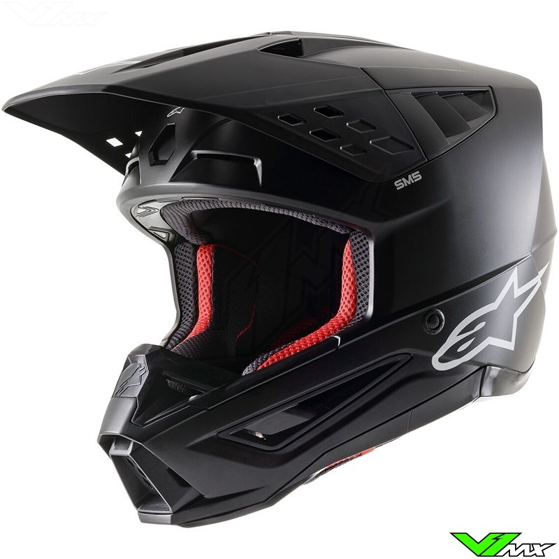 Alpinestars S-M5 Motocross Helmet - Black / Mat