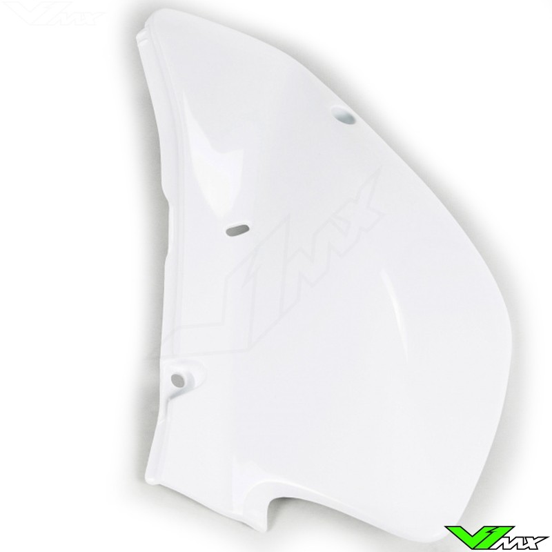 UFO Right Side Number Plate White - Honda XR650R