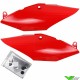 UFO Zijnummerplaten Voor Enkele Uitlaat Rood - Honda CRF250R CRF250RX CRF450R CRF450RX