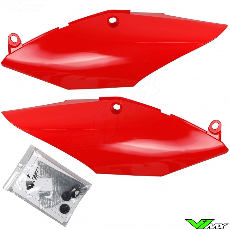 UFO Zijnummerplaten Voor Enkele Uitlaat Rood - Honda CRF250R CRF250RX CRF450R CRF450RX