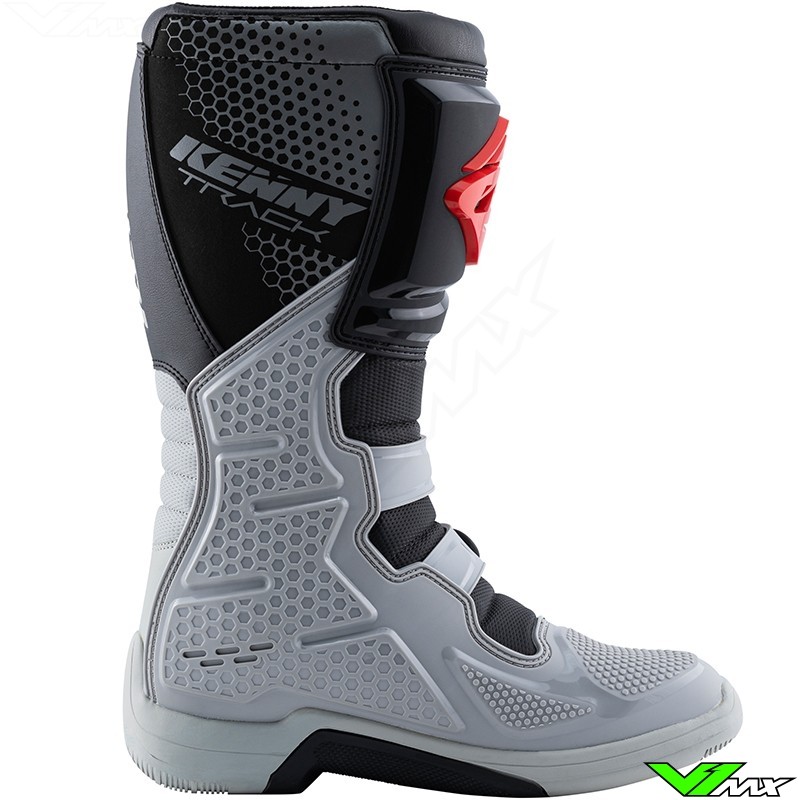 grey motocross boots