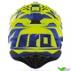 Airoh Aviator 3 TC21 Motocross Helmet - Fluo Yellow / Blue