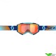 Scott Fury Crossbril - Royal Blauw / Oranje / Oranje Chrome Lens