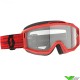 Scott Split OTG Motocross Goggles - Dark Red / Clear Lens