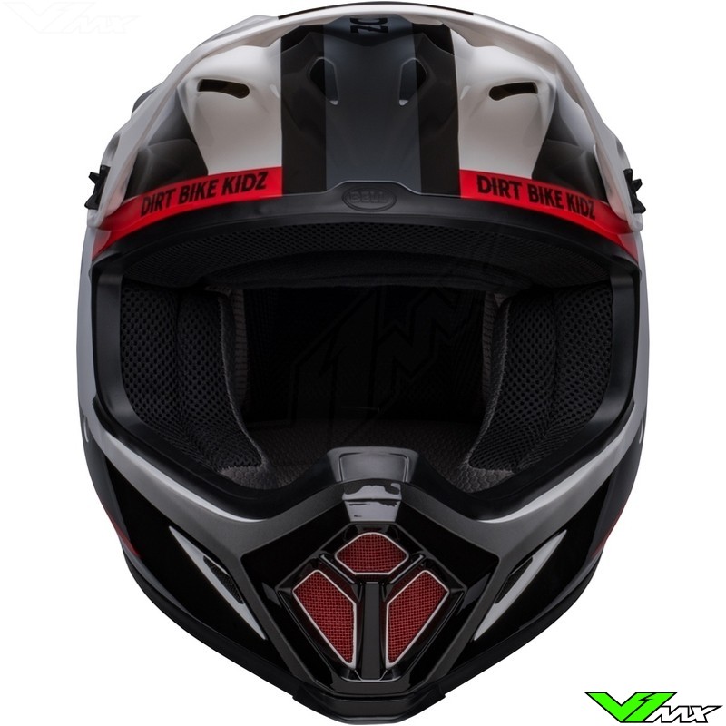 Bell MX 9 DBK Motocross Helmet Black White Red