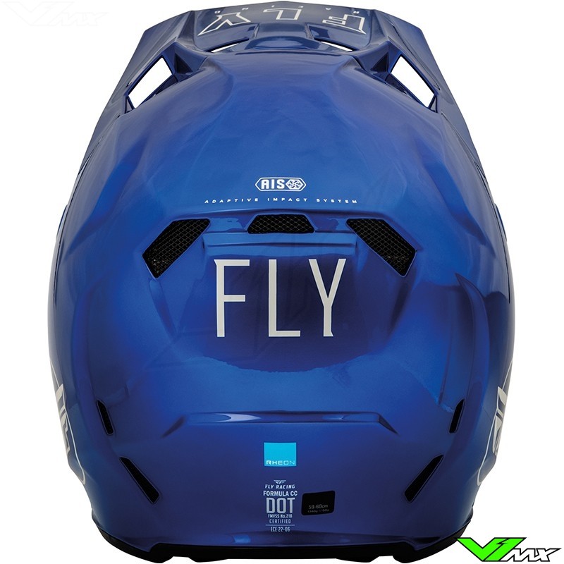 Fly Racing Formula CC Centrum Motocross Helmet - Metallic Blue / Grey