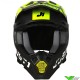 Just1 J22 Carbon Adrenaline Youth Motocross Helmet - Fluo Yellow / Black