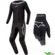 Alpinestars Fluid Graphite 2024 Motocross Gear Combo - Black / Silver