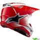 Alpinestars S-M10 Unite Motocross Helmet - White / Red