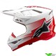 Alpinestars S-M10 Unite Motocross Helmet - White / Red