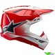 Alpinestars S-M10 Unite Motocross Helmet - White / Red