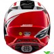 Alpinestars S-M10 Unite Motocross Helmet - White / Red