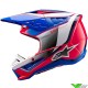 Alpinestars S-M5 Sail Motocross Helmet - Diva Pink / Enamel Blue