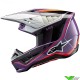 Alpinestars S-M5 Sail Crosshelm - Violet / Zwart / Zilver