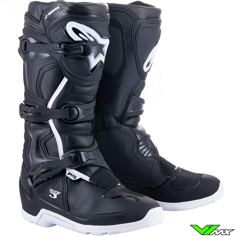 Alpinestars Tech 3 Waterproof Enduro Laarzen - Zwart / Wit