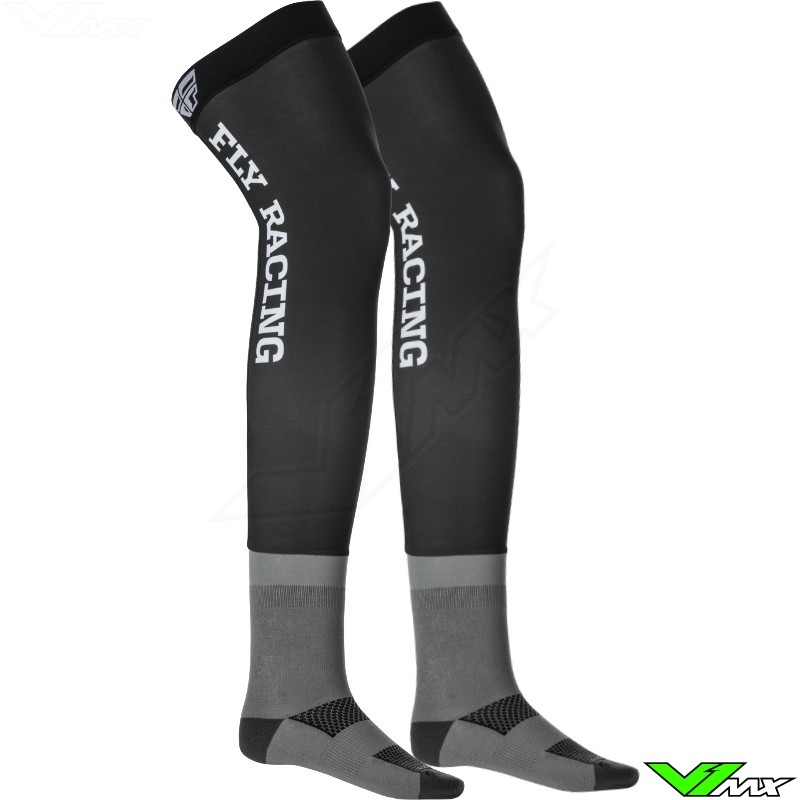 Fly Racing Kniebrace Motocross Socks - Black / Grey