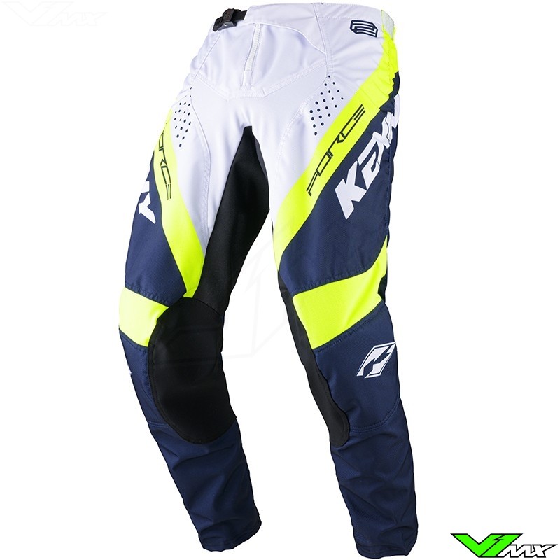 Kenny Track Force 2024 Crossbroek - Navy / Wit / Fluo Geel