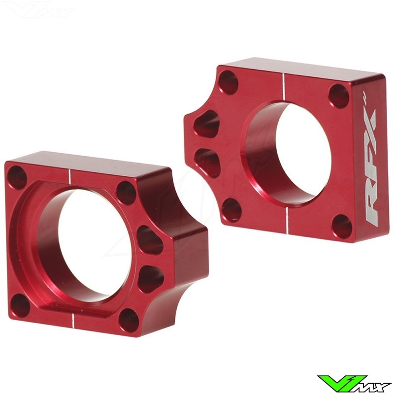 RFX Rear Axel Adjuster Blocks Red - Beta