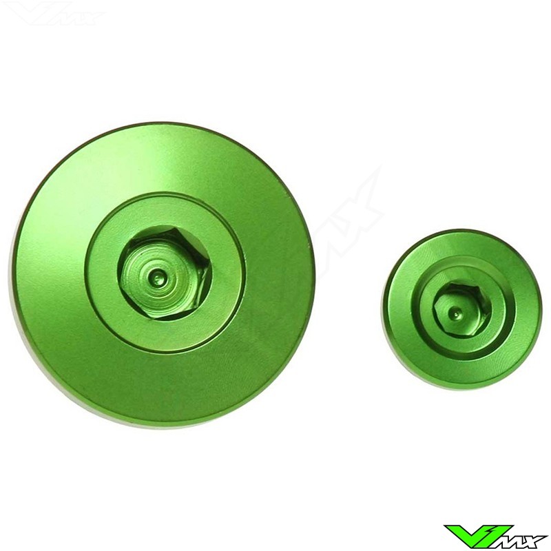 RFX Engine Plugs Green - Kawasaki KXF250 KXF450