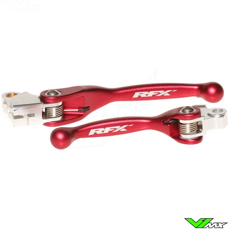 RFX Clutch / Front Brake Lever Set Red - Yamaha Fantic