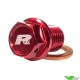 RFX Magnetic Oil Drain Plug Red - Honda CR85 CR125 CR250 Yamaha YZ250