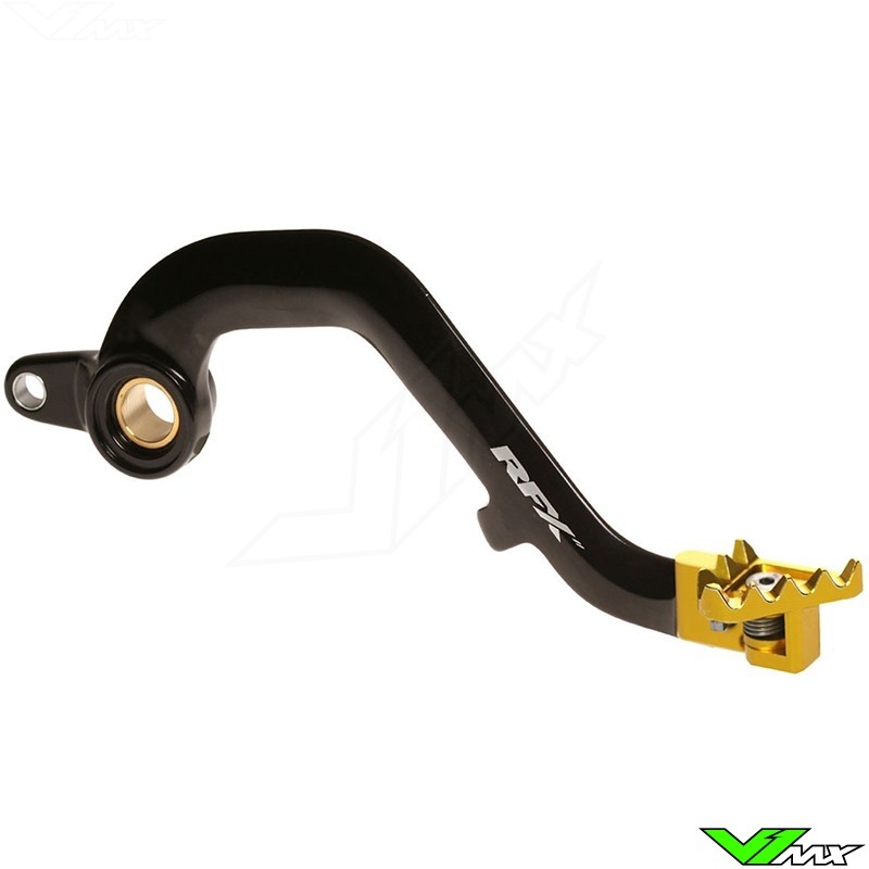 RFX Pro Brake Pedal Flexi Tip Black / Yellow - Suzuki RM125