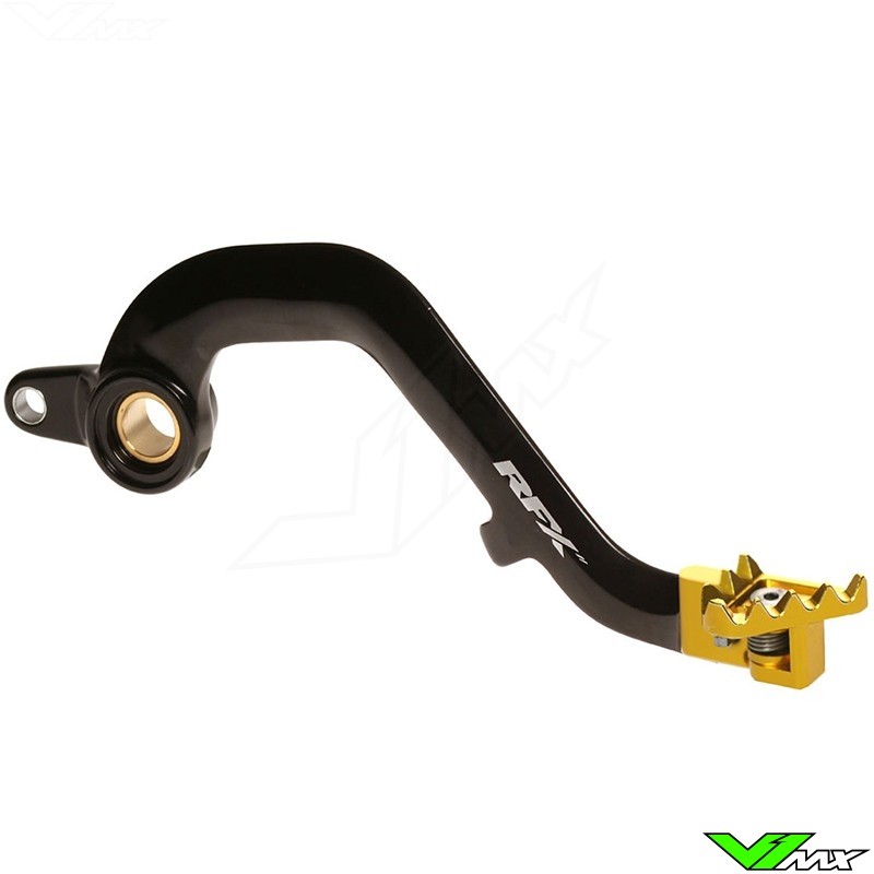 RFX Pro Brake Pedal Flexi Tip Black / Yellow - Suzuki RM250