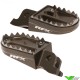 RFX Pro Footpegs Shark Teeth Hard Anodised - Kawasaki KXF250 KXF450