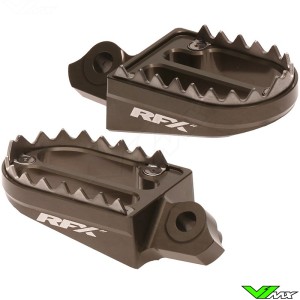 RFX Pro Footpegs Shark Teeth Hard Anodised - Suzuki RMZ250 RMZ450