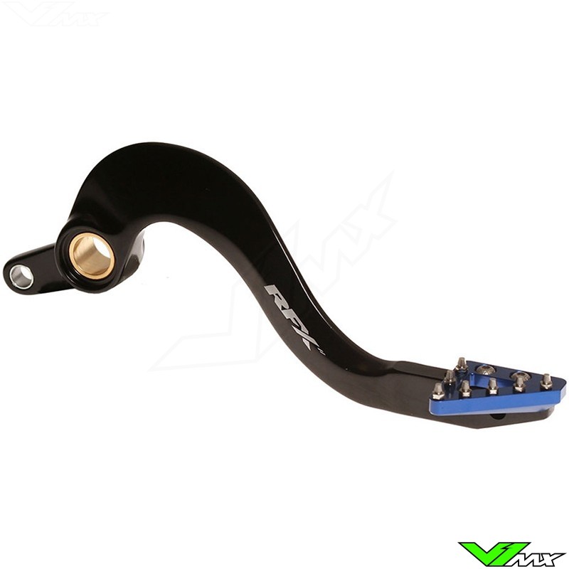 RFX Pro Brake Pedal Solid Tip Black / Blue - Yamaha WR450F YZF450 YZF450X