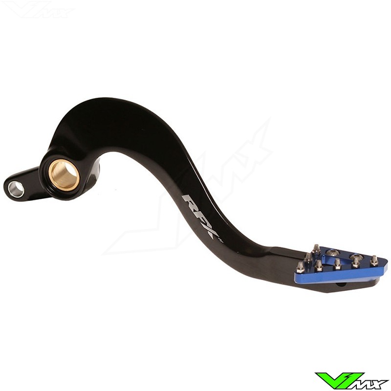 RFX Pro Brake Pedal Solid Tip Black / Blue - Husqvarna FC250 FC350 FC450 TC125 TE150 TX125