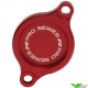 RFX Pro Oil Filter Cover Red - Suzuki RMZ250 RMZ450 RMX450Z