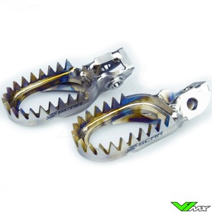 Scar Anti-Mud Titanium Footpegs - Yamaha YZF250 YZF450