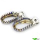 Scar Anti-Mud Titanium Footpegs - Yamaha YZF250 YZF450