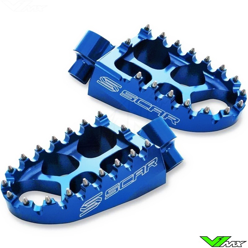 Scar Evolution Footpegs Blue - KTM 85SX Enduro690 Freeride250R Freeride350 Freeride250F Husqvarna Enduro701