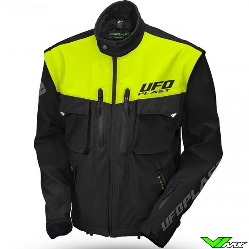 UFO Taiga Endurojas met bescherming - Fluo Geel