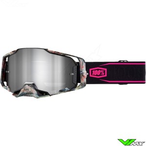 100% Armega Sarcelle Motocross Goggle - Silver Mirror Lens