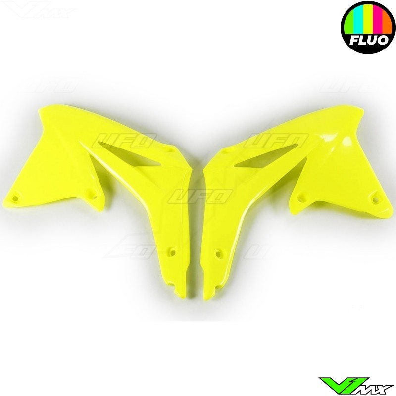 UFO Radiator Shrouds Fluo Yellow - Suzuki RMZ450