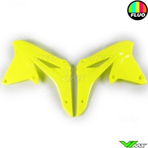 UFO Radiator Shrouds Fluo Yellow - Suzuki RMZ250