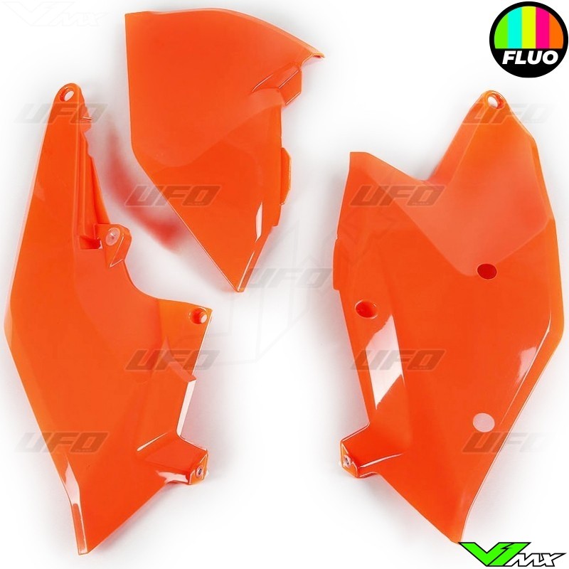 UFO Side Number Plate Fluo Orange - KTM