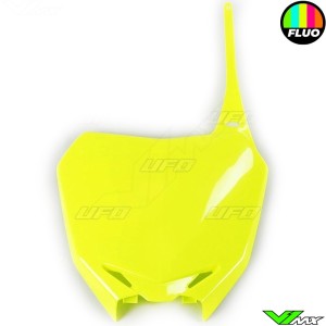 UFO Front Number Plate Fluo Yellow - Suzuki RMZ250 RMZ450