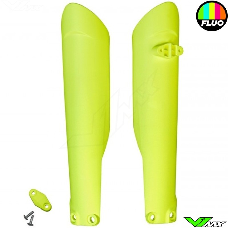 UFO Lower Fork Guards Fluo Yellow - Husqvarna