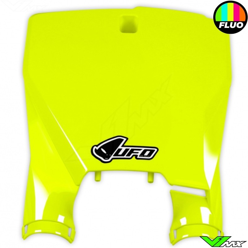 UFO Stadium Front Number Plate Fluo Yellow - Husqvarna FC250 FC350 FC450 TC125 TC250