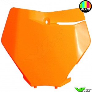 UFO Voornummerplaat Fluo Oranje - KTM 125SX 150SX 250SX 250SX-F 350SX-F 450SX-F