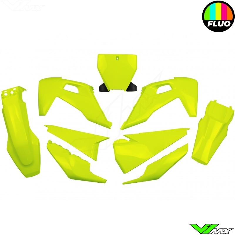 UFO Kappenset Fluo Geel - Husqvarna FC250 FC350 FC450 TC125 TC250