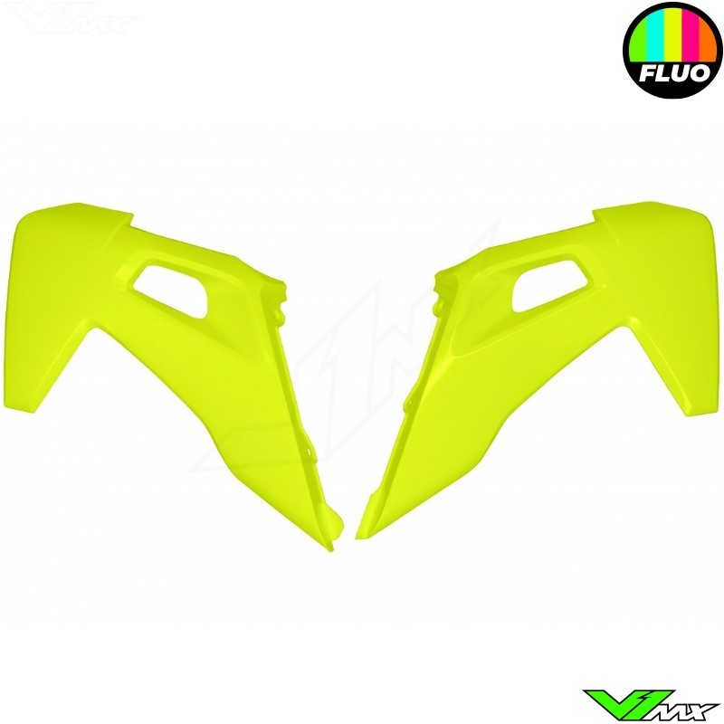 UFO Radiator Shrouds Fluo Yellow - Husqvarna