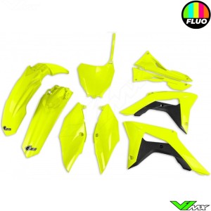 UFO Plastic Kit Neon Yellow - Honda CRF250R CRF450R