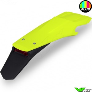 UFO Rear Fender with LED Tail Light Neon Yellow - Husqvarna FE250 FE350 FE450 FE501 TE150 TE250 TE300 TX300