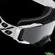 100% Armega Atac Motocross Goggles - Silver Mirror Lens